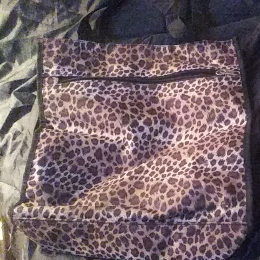 Tiger print purse
